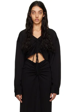 CHRISTOPHER ESBER Ruched Longe Sleeve T-Shirt