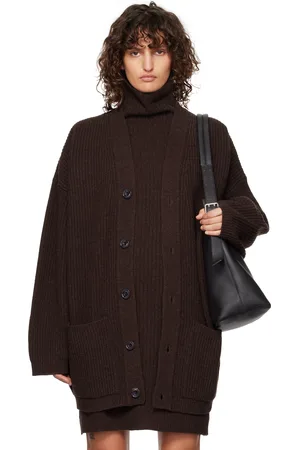LEMAIRE Brown Felted Cardi Coat