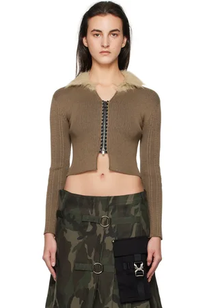 Andersson Bell Lace-Up Knit Cardigan