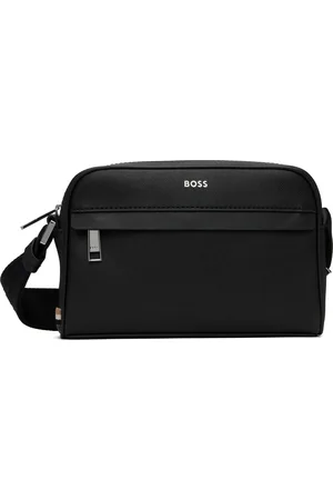 HUGO BOSS Black Saffiano Leather Bag