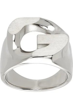 Givenchy Silver G Chain Ring