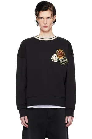 Moncler Moncler x Palm Angels Black Appliqué Sweatshirt