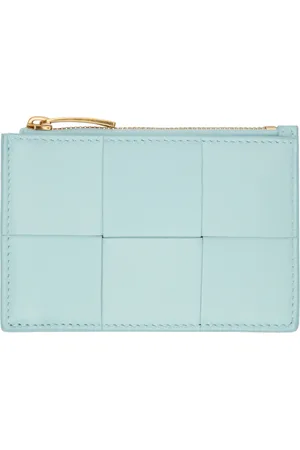 Bottega Veneta Blue Cassette Key Pouch Card Holder
