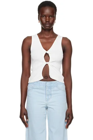 CHRISTOPHER ESBER Open Twist Tank Top