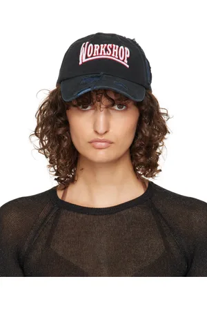 032c Black & Navy Victor Distressed Cap