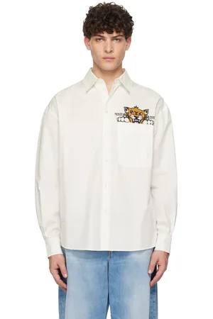 Kenzo Paris Happy Tiger Pocket Casual Shirt