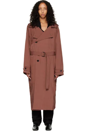 LEMAIRE Burgundy Light Trench Coat