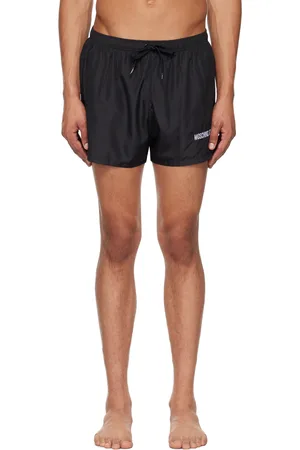 Moschino Black Upside Down Logo Swim Shorts