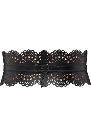 Alaïa Black Openwork Bustier Belt