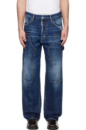 Dsquared2 Blue Dark Semplice Loose Carpenter Jeans