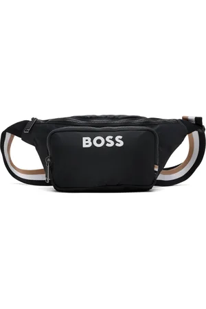 HUGO BOSS Black Structured Logo Belt Bag