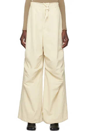Maison Margiela Off-White Wide-Leg Trousers