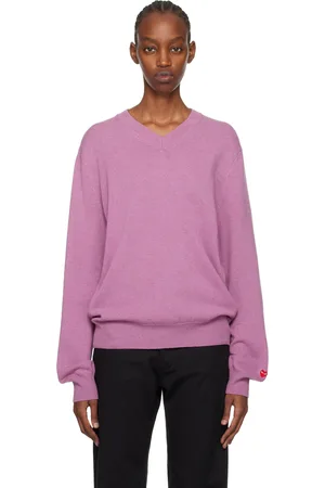 Comme des Garçons Purple Small Heart Sweater