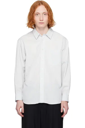DUNST Blue Oversized Striped Shirt