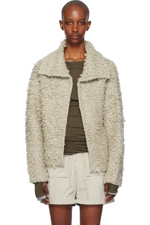 OPEN YY Beige Loopy Knit Cardigan