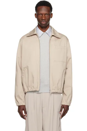 Ami Beige Ami de Cœur Bomber Jacket