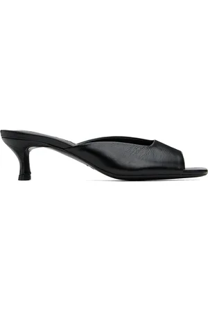 By Far Black Wendy Mules