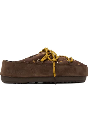 Moon Boot Brown Quilted Mules