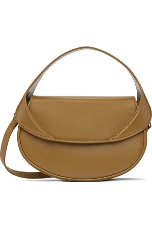 By Far Brown Hari Creased Leather Bag
