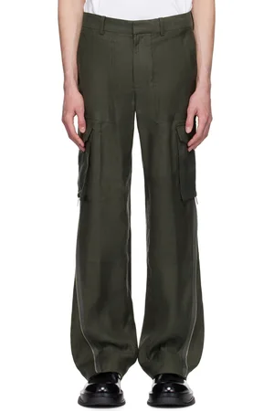 Helmut Lang Khaki Expansion Panel Cargo Pants