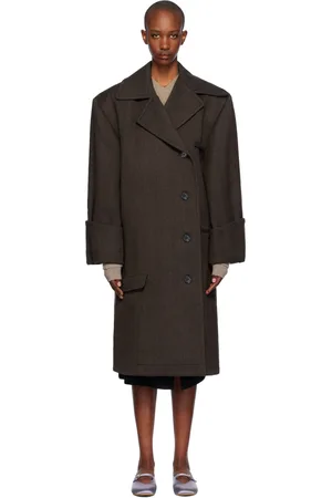 J.W.Anderson Brown Turn-Up Cuff Coat