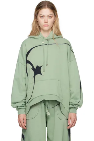 Collina Strada Blue Round Hem Hoodie