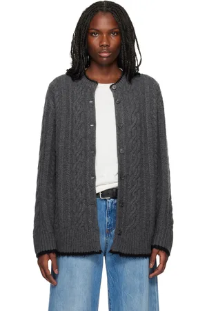 Guest In Residence Gray Rossella Cable Cardigan