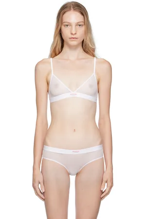 Alexander Wang White Sheer Bra
