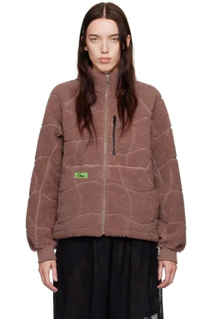 DIME Purple Coverstitch Sherpa Fleece Jacket
