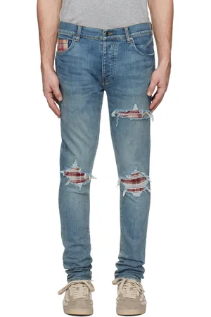 AMIRI Blue MA Quad Plaid MX1 Jeans