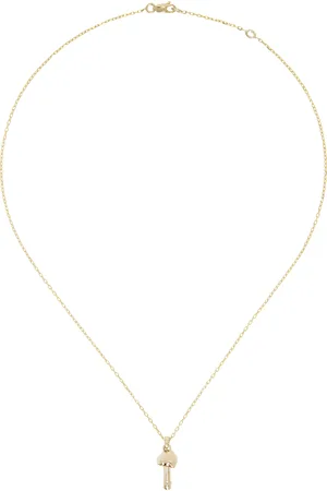 Bernard James Gold FUNGI Conica Single Charm Necklace