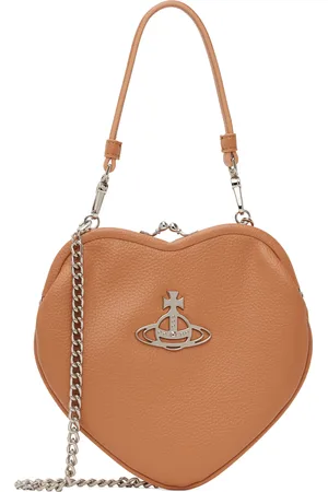 Vivienne Westwood Orange Belle Heart Frame Bag