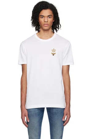 Dolce & Gabbana White Appliqué T-Shirt