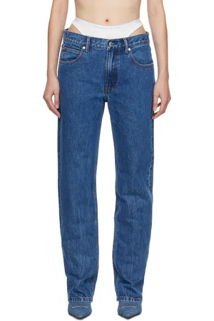 Alexander Wang Blue Layered Loose Jeans
