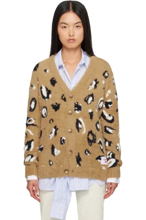 Charles Jeffrey Loverboy Brown Fluffy Label Cardigan