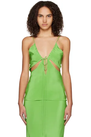 CHRISTOPHER ESBER Green Triquetra Camisole