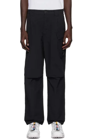 C.P. Company Black Flatt Nylon Loose Utility Cargo Pants