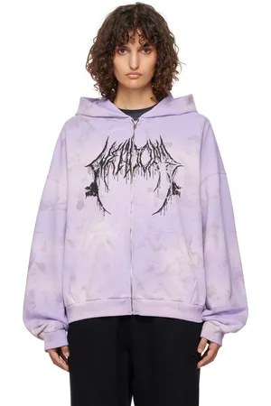 We11 Done Graphic Logo Zip-Up Hoodie