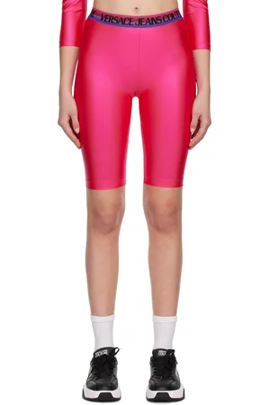 VERSACE Pink Shiny Bike Shorts