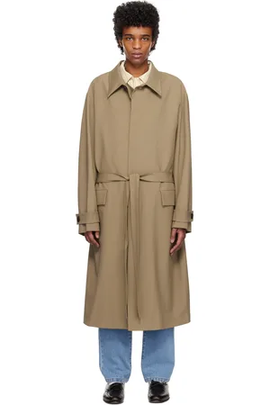 Rohe Khaki Relaxed Tailored Car Coat
