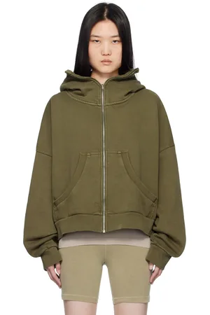 Entire Studios Khaki Full Zip Hoodie
