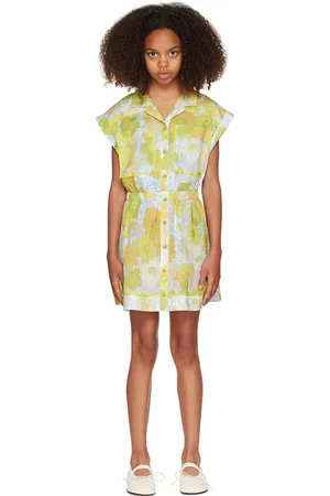 ZIMMERMANN Kids Green & Blue Pop Utility Dress