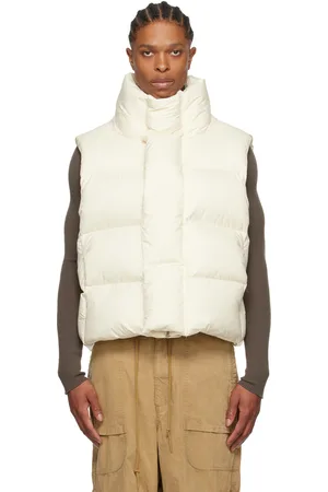 Entire Studios Off-White Quilted Down Vest
