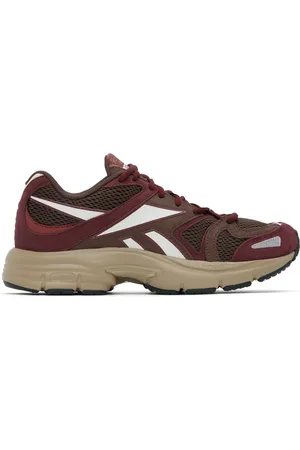 Reebok Brown & Burgundy Premier Road Plus VI Sneakers