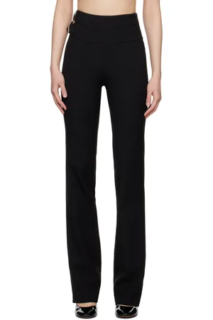 Alaïa Black Double Belt Trousers