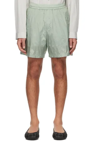 AMOMENTO Green Banding Shorts