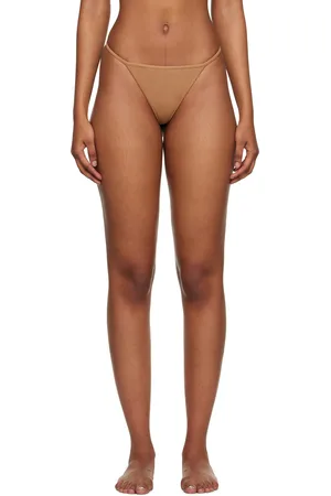 Guess Tan Metal Triangle Thong