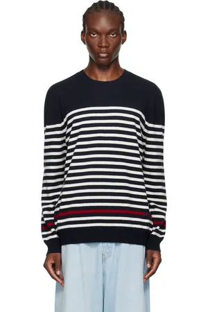 A.P.C. Navy & White Bobby Sweater