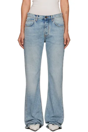 Balenciaga Blue Low Waist Straight Jeans