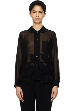 Comme des Garçons Black Georgette Blouse